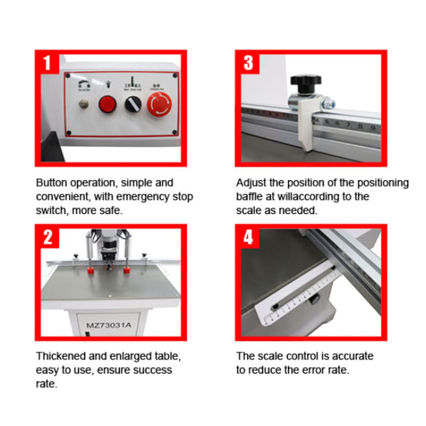 BREVELTION 110V Pneumatic Hinge Boring Insertion Machine Single Head Hinge Drill for Drilling Processing of Cabinets Wardrobes 48-6 Combined Drill 1.5KW - WoodArtSupply