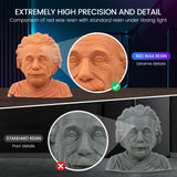 SUNLU 10K Red Wax 3D Printer Resin, Detail 3D Printing, High Precision, Fit Most LCD Printer, 2000G Red Wax Resin SUNLU