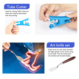 YEETIN 45 Pieces 3D Printer Tools Kit, 3D Printing Accessory Includes Deburring Tool, Digital Caliper, Art Knife Set, Tube Cutter, Storage Bag Suitable for 3D Print Removing, Cleaning, Finishing YEETIN