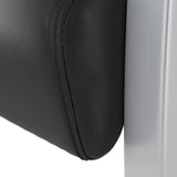 Bush Business Furniture Arrive Waiting Room Guest Chair with Arms in Black Vinyl, Reception Area Seating for Office and Lobby Bush Business Furniture