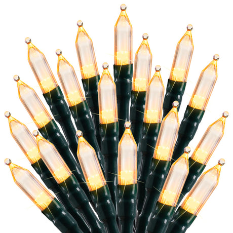 LED Christmas Mini Lights, 75 Feet 200 LED Clear Bulbs String Lights with 8 Light Modes, Connectable Fairy Lights Plug in for Outdoor Xmas Trees Garland Wreath Holiday Decorations, Warm White Minetom