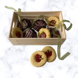 Wooden Tray - Set of 4 Wooden Tray with Handles Small Wood Crates Wooden Trays for Crafts Wood Crates for Display Small Wooden Pallets Apple Crates Wood Trays for Crafts Unfinished Wood Crate Nesting AoneFun