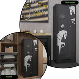 KAER 5-7 Gun Safe,Gun Safes for Home Rifles and Pistols,Combination Gun Safes,Gun Safe & Cabinet,Gun Cabinet for Rifles and Shotguns,Gun Cabinets with Drawers, Pistol Pouch and Removable Shelf KAER