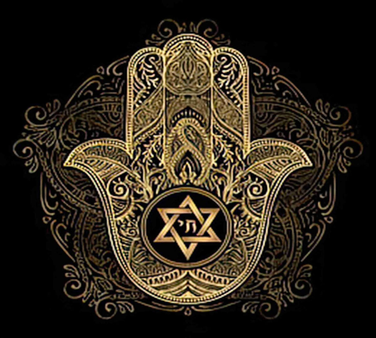 Diamond Painting Adult Painting Kits Hamsa Hand Elegant Traditional Sacred Amulet and Symbo Home Bedroom Living Room Art Wall Decoration 16"x20" Puzzle art