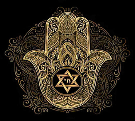 Diamond Painting Adult Painting Kits Hamsa Hand Elegant Traditional Sacred Amulet and Symbo Home Bedroom Living Room Art Wall Decoration 16"x20" Puzzle art