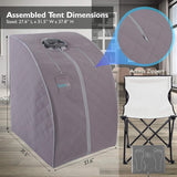 SereneLife Portable Infrared Home Spa | One Person Sauna | with Heating Foot Pad and Portable Chair SereneLife