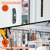 Digital Meat Thermometer Instant Read Meat Thermometer for Cooking Kitchen Food Candy with Backlight and Magnet for Oil Deep Fry BBQ Grill Smoker Thermometer by QPEUIM QPEUIM