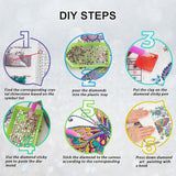 WSLWXSHM 5D Special Shape Diamond Art Kits for Beginners, Diamond Painting Kits for Adults Butterfly Lady, Crystal Rhinestones Diamond Painting for Home Wall Decoration Gift 12×16inch/30×40cm WSLWXSHM