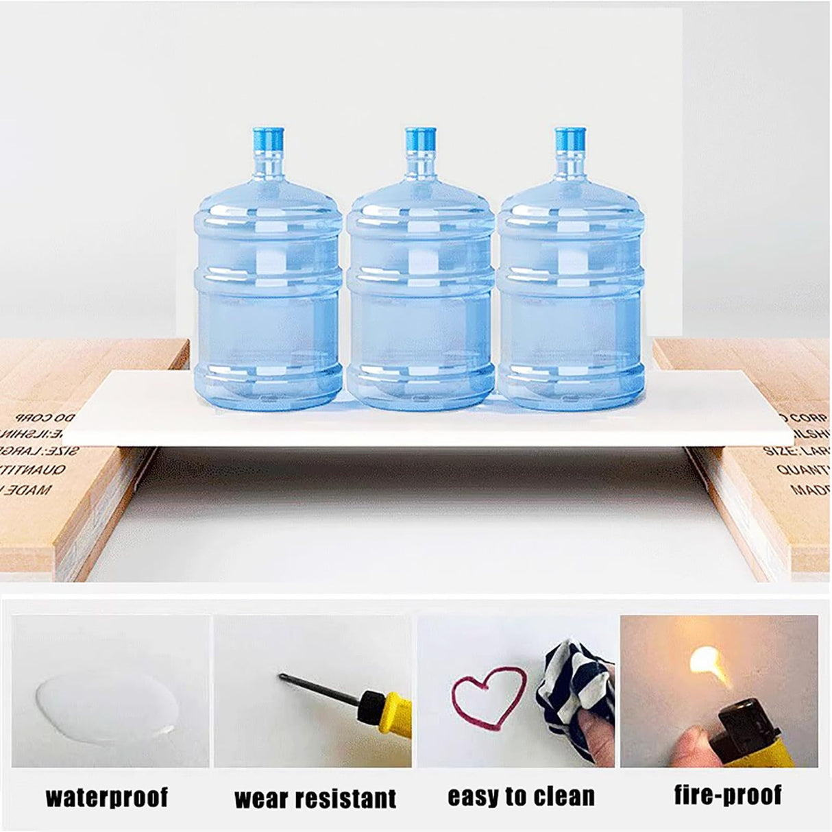 Lebolna 4-Tier Natural Wood Rotating Bookshelf Tower for Organising Your Space Lebolna