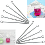 Heyous 10PCS Candle Making Supply Accessory DIY Candle Making Tool Metal Wick Holder Wick Holder Clip for Candle Making and Holding DIY Candle heyous