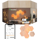 Nanoleaf Elements Wood Look Hexagons (Smarter Kit (7 Panel)) Nanoleaf