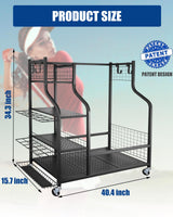 Mythinglogic Golf Storage Garage Organizer,Golf Bag Storage Stand and Other Golfing Equipment Rack,Extra Large Design for Golf Clubs Accessories,2 golf bag rack Mythinglogic