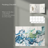 JaneTech 8-Pack Art Acoustic Panels Sound Absorbing Panels, 48x32 Inch Decorative Acoustic Panels, Sound Absorbing Wall Art with Nano Glue for Recording and Home Studio, Office,Conference JaneTech