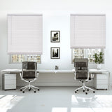 DEZ FURNISHINGS Cordless 1" Mini Blind, Room Darkening, 27" W x 64" H, Pearl White DEZ FURNISHINGS
