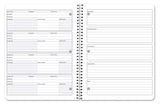 BookFactory Corporate Minutes Book/Business Minutes Journal/Board Meeting Minutes LogBook - Wire-O, 100 Pages 8.5" X 11” (LOG-100-7CW-PP(Minutes)) BookFactory