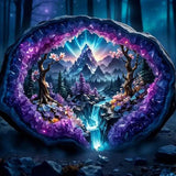 SHICERNHJ 5D Diamond Painting Kits for Adults,Crystal Forest Landscape Diamond Art Kits for Beginner,DIY Full Round Drill Diamond Dot with Gem Art Kits for Adults Home Wall Decor 14x14 Inch SHICERNHJ