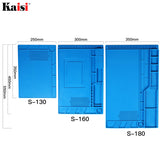 Kaisi Soldering Mat with Scale Ruler and Screw Position for Soldering, Phone and Computer Repair, Size: 21.6 x 13.8 Inches HengTianMei