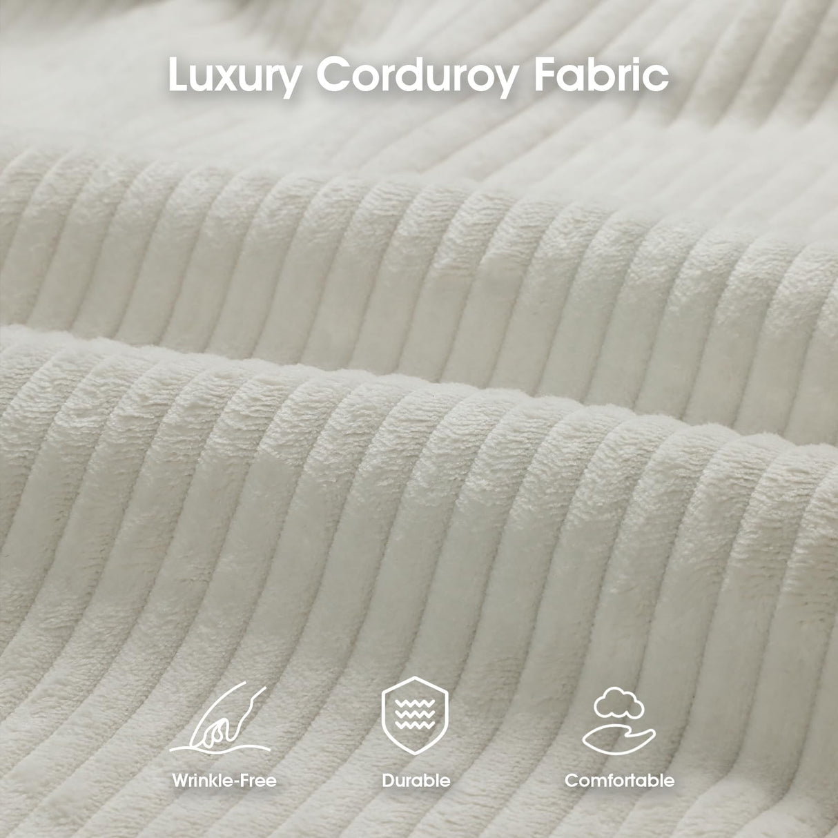 DreamDashio Futon Sofa Bed, 4 in 1 Multi-Functional Futon Couch with Adjustable Backrest, 75 inch Convertible Sleeper Sofa Bed and Recliner Lounge, Corduroy Loveseat for Living Room, Apartment, Beige DreamDashio