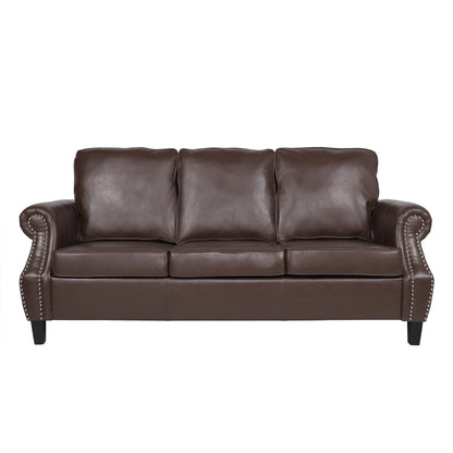 Christopher Knight Home Dowd Sofas, Dark Brown - WoodArtSupply