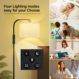 BoostArea Dimmable Floor Lamp for Living Room,Arc Sofa Lamps with Remote Control,Stepless Dimmable & Colors Temperature,2700k-6500k,67 in,Tall Modern Standing Lamp for Bedroom Study Room Office,White BoostArea