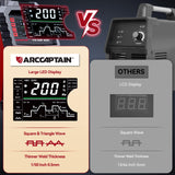 ARCCAPTAIN TIG Welder AC/DC 200Amp with Pulse, Aluminum TIG Welder 110V/220V TIG Welder with Square/Triangular Wave/Stick/MMA/Spot 7 in 1 MultiProcess Welding Machine ARCCAPTAIN