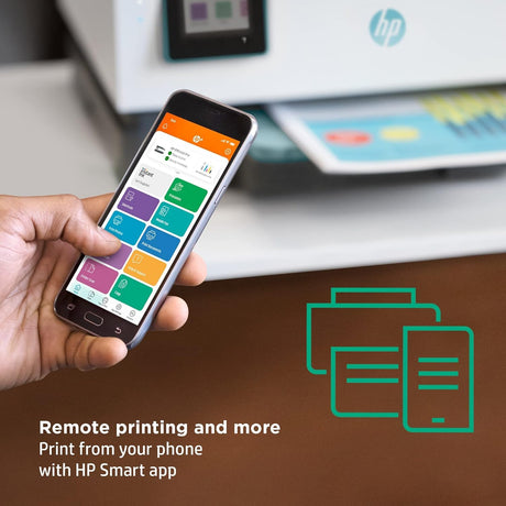 HP OfficeJet Pro 8028e All in One Wireless Printer Scanner Copier Fax Inkjet Print 2.7 Inch Touchscreen 6 Months of Free Ink 2 Years HP Warranty 20 ppm Black 10 ppm Color for Home Office Use (Renewed) HP