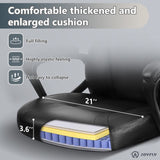 JOYFLY Computer Chair Office Chair, Gaming Chairs for Adults, Ergonomic Gamer Chair PC Chair with Black Leather Lumbar Support, 300Lbs （Black-Leather） JOYFLY