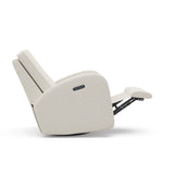 Storkcraft Santa Monica Power Recliner Swivel Glider (Dune Basketweave) – Effortless Electronic Power Recline, USB-A & USB-C Charger STORKCRAFT