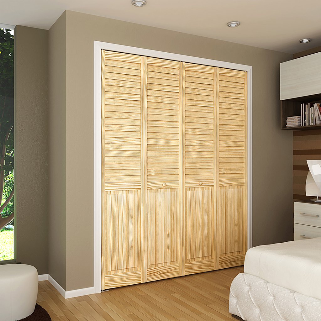 Kimberly Bay Closet Door, Bi-fold, Louver Panel Plantation (24x80) Kimberly Bay