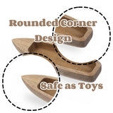 1 PCS Wooden Boat Unfinished Wood Boat Boat Decor Model Boat for DIY Projects and Home, Bathroom, Bedroom, Office Decorations Nanchroadly