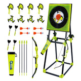 CEDOIEOP Deluxe Axe Throwing Game Set,Collapsible Stand,5 Throwing Tools Including Axes/Darts/Bows,Axe Throwing Game for Backyard CEDOIEOP