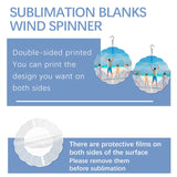 8 Pcs Sublimation Wind Spinner Blanks 8 Inch Bulk Aluminum Metal Sublimation Blanks Product Heat Press Transfer Outdoor Garden Decoration Sublimation Blank Wind Spinners for DIY Gift LaiHiulaan