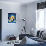 ARNLRDYA Penguin Animals Paint by Numbers for Adults, Starry Sky Paint by Number Kits, Forest Snow Acrylic Painting for Home Decor -Cute Animal(16×20inches, No Frame) ARNLRDYA