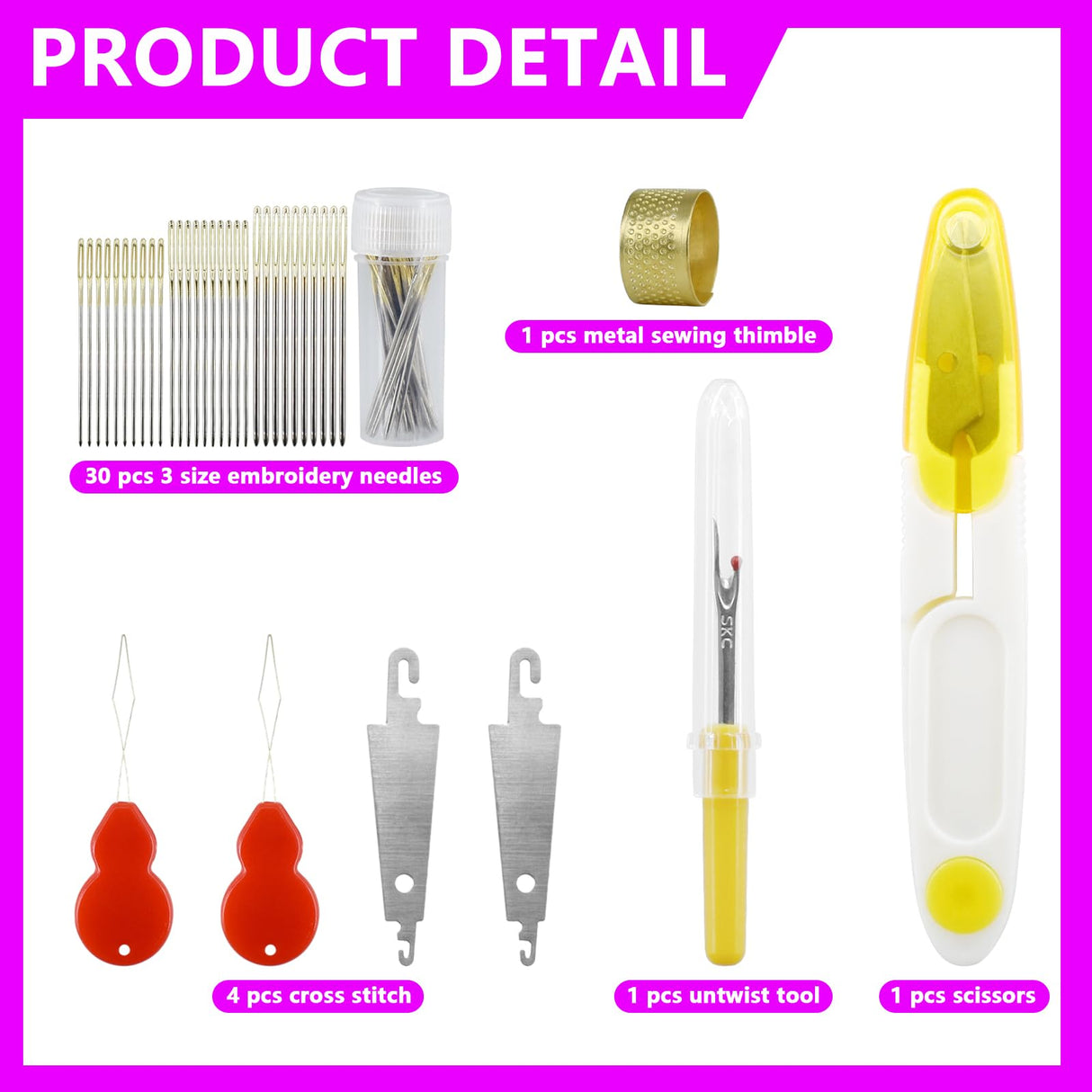 187 Pcs Embroidery Thread Floss Kit, 150 Colors Cross Stitch Threads Friendship Bracelet String and 37pcs Tools kit for Friendship Bracelets Arts DIY Crafts with 3-Tier Transparent Organizer Box Renashed