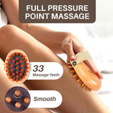 Olaemuo Wood Therapy Massage Tools for Belly Fat, Wooden Massage Body Brush for Cellulite Remover, Cellulite Lymphatic Drainage Massager for Body Shaping, Maderoterapia Kit for Muscle Pain Relief Olaemuo