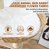 Big Modern Design Cat Tree Tower with White Cloud Mat, Unique Cat Supplies Tower with Scratching Post, Cute Wood Cat Tree Cat Furniture Activity Centre for Indoor Big Cats SHODMI