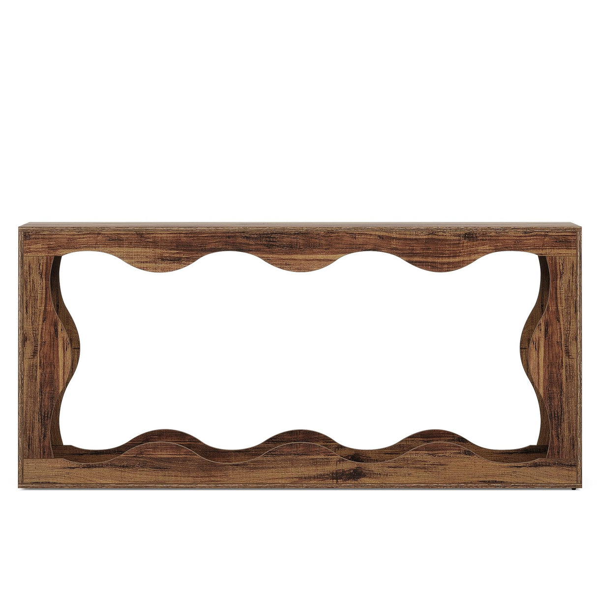 Tribesigns 63 Inches Farmhouse Console Table with Storage, Couch Table Behind Sofa, Long Entryway Table, Sofa Console Table, Narrow Console Table, Hallway Table for entryway Living Room, Brown Tribesigns