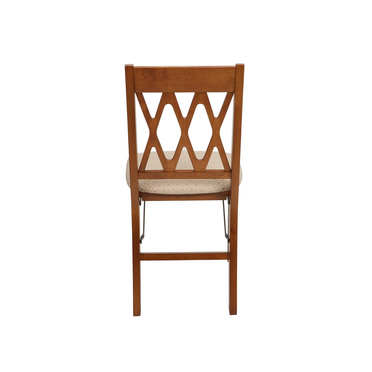 Stakmore Lattice Back Folding Chair Finish, Set of 2, Fruitwood