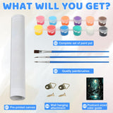 EMIEAUFG Creative Paint by Number Kit for Adults,Dark Forest DIY Paint by Numbers Set for Home Decor and Gifting - 12x16 Inch EMIEAUFG