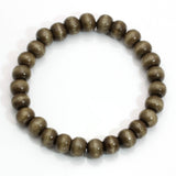 MILAKOO 5 Pcs Wooden Beaded Bracelet Bangle for Men and Women Elastic 8MM Beads MILAKOO