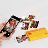 KODAK Mini 2 Retro 4PASS Portable Photo Printer (2.1x3.4 inches) Initial 8 Sheets + 60 Sheets Bundle, White KODAK