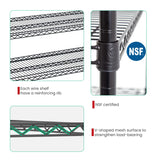 PayLessHere | 6-Tier Wire Shelf with Wheels | 48"x18"x76" | Black | Adjustable Racks | Heavy-Duty Storage Shelves, Holds Upto 600 lbs | Rust-Resistant, No-Tool Assembly | for Home, Garage Shelving PayLessHere