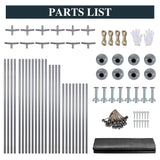 Shintenchi Carport 12' x 20' Heavy Duty Portable Garage, Carport Canopy with Side-Opening Door & Roll-Up Windows, Car Canopy for Truck,Car,Boat,Grey Shintenchi