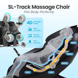 Titan Pro Vigor 4D | Taupe | Full Body Massage Chair | Zero Gravity Reclining | SL Track | Multiple Massage Techniques | Heated Roller | Space Saving | Foot & Calf Massage Titan