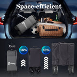 Sekey 220L Collapsible Foldable Wagon with 330lbs Weight Capacity, Heavy Duty Folding Utility Garden Cart with Big All-Terrain Beach Wheels & Drink Holders. Grey Sekey