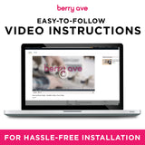 Berry Ave Broom Holder & Wall Mount Garden Tool Organizer - Home Laundry Room, Kitchen, Closet, Shed, Garage Organization and Storage Utility Rack - 5 Slots & 6 Hooks -Rake, Shovel, Mop Hanger (Black) Berry Ave