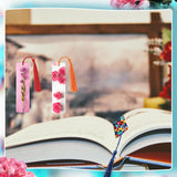 ZhouBoat 50 Sets Sublimation Blank Bookmarks, DIY Blank Aluminum Metal Bookmarks with Clear Bookmark Sleeves Tassels and Self-Sealing Bags for Crafts Birthday Reading Back to School Supplies ZhouBoat