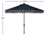 SAFAVIEH PAT8006A Outdoor Collection Elegant Valance Auto Tilt Umbrella Safavieh