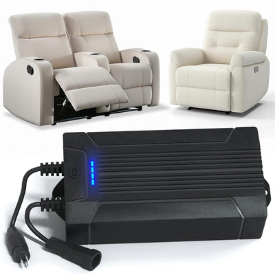 Lavolta Battery Pack for Reclining Furniture - Rechargeable Recliner Battery Pack - Universal 2-Pin Power Supply for Electric Recliners, Recliner Chair, Couch, Sofa (2200 mAh)
