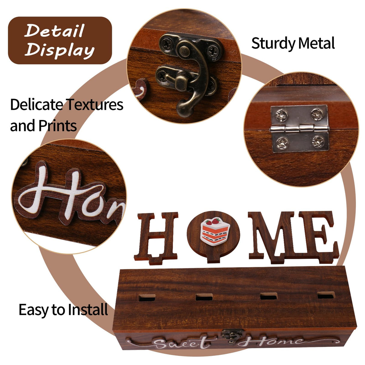 JIALEIXI Interchangeable Home Sweet Home Sign, Wooden Seasonal Tabletop Plaque Decorations, for All Seasonal Desktop House Living Room Indoor Decor. JIALEIXI